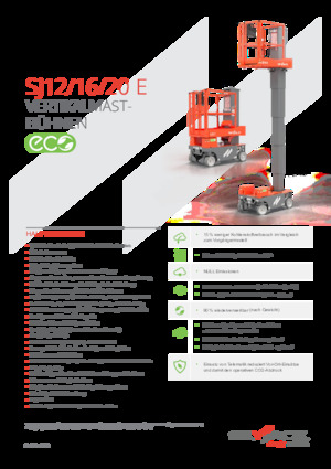 सिंगल वर्टिकल मास्ट बूम लिफ्ट Skyjack SJ 20 E