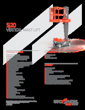 सिंगल वर्टिकल मास्ट बूम लिफ्ट Skyjack SJ 20