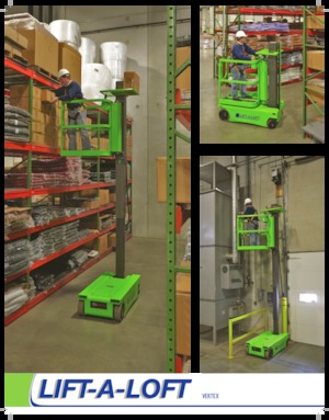 सिंगल वर्टिकल मास्ट बूम लिफ्ट Lift-A-Loft Vertex 