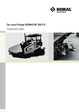 व्हील्ड एस्फाल्ट पेवर Bomag BF 600 P-2 S 500