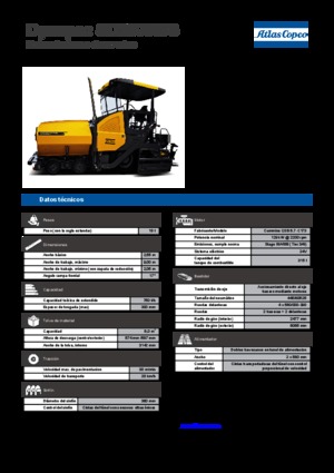व्हील्ड एस्फाल्ट पेवर Dynapac SD 2500 WS 