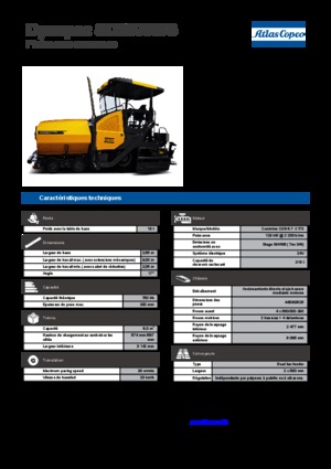 व्हील्ड एस्फाल्ट पेवर Dynapac SD 2500 WS 