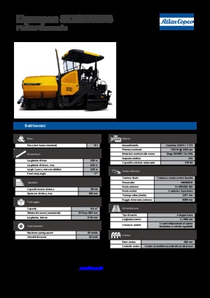 व्हील्ड एस्फाल्ट पेवर Dynapac SD 2500 WS 