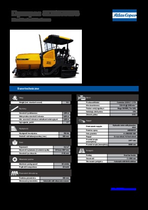 व्हील्ड एस्फाल्ट पेवर Dynapac SD 2500 WS 