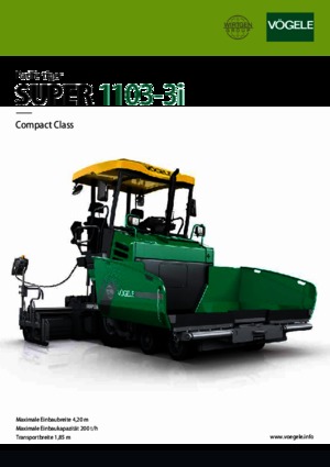 व्हील्ड एस्फाल्ट पेवर Vögele Super 1103-3i