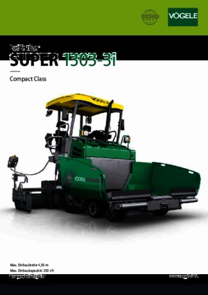 व्हील्ड एस्फाल्ट पेवर Vögele Super 1303-3i
