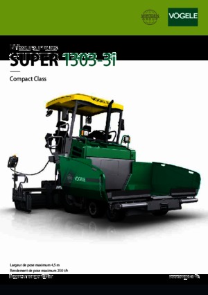 व्हील्ड एस्फाल्ट पेवर Vögele Super 1303-3i