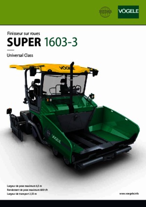 व्हील्ड एस्फाल्ट पेवर Vögele Super 1603-3