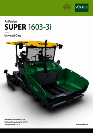 व्हील्ड एस्फाल्ट पेवर Vögele Super 1603-3i
