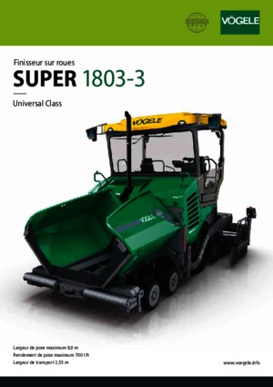 व्हील्ड एस्फाल्ट पेवर Vögele Super 1803-3