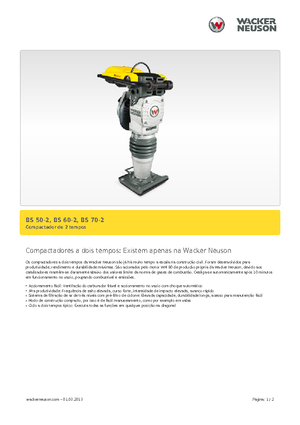 गैसोलीन और डीजल रैमर Wacker BS 50-2, 10