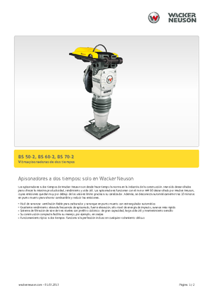 गैसोलीन और डीजल रैमर Wacker BS 50-2, 10
