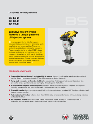गैसोलीन और डीजल रैमर Wacker Neuson BS 50-2i 11