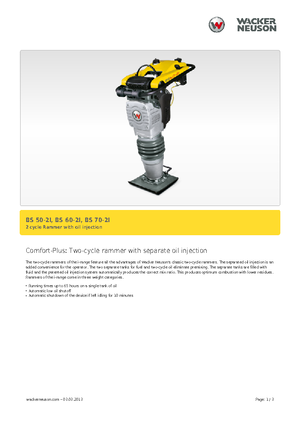 गैसोलीन और डीजल रैमर Wacker BS 60-2i 11