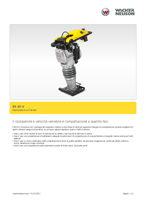 गैसोलीन और डीजल रैमर Wacker BS 65 V 11