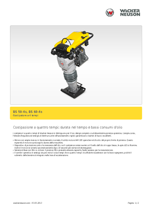 गैसोलीन और डीजल रैमर Wacker Neuson BS 60-4 As 11