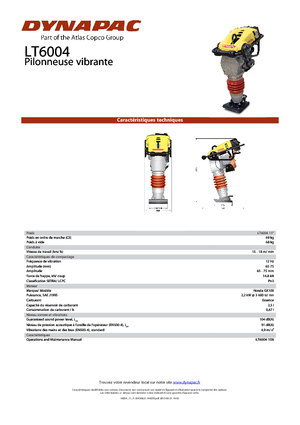 गैसोलीन और डीजल रैमर Dynapac LT 6004 11