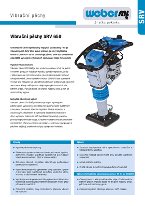गैसोलीन और डीजल रैमर weber mt SRV 650