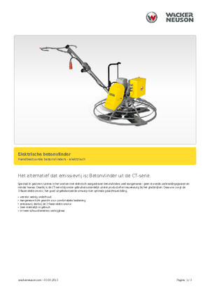 वॉक-बिहाइंड ट्रॉवेल Wacker Neuson CT 24-230 E