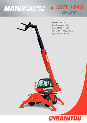 रोटेटिंग टेलीहैंडलर Manitou MRT 1640 Easy