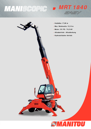रोटेटिंग टेलीहैंडलर Manitou MRT 1840 Easy