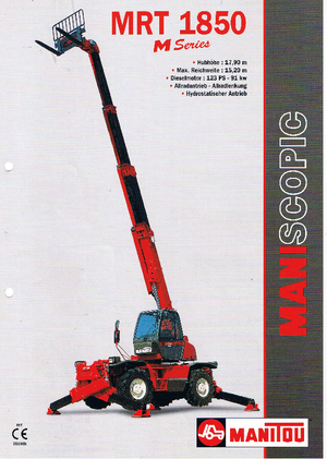 रोटेटिंग टेलीहैंडलर Manitou MRT 1850