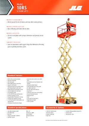 व्हील्ड सिज़र लिफ्ट JLG 10RS