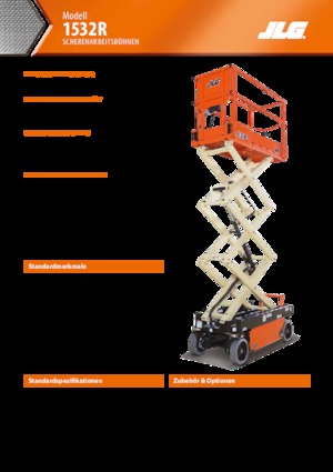 व्हील्ड सिज़र लिफ्ट JLG 1532R