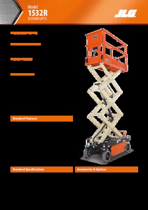 व्हील्ड सिज़र लिफ्ट JLG 1532R
