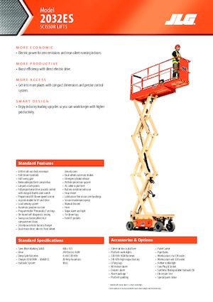व्हील्ड सिज़र लिफ्ट JLG 2032ES