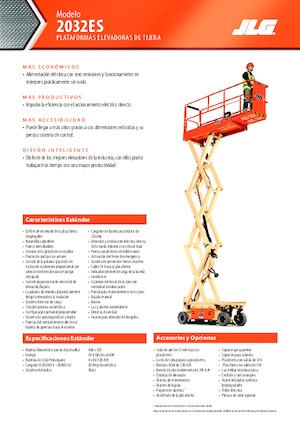 व्हील्ड सिज़र लिफ्ट JLG 2032ES