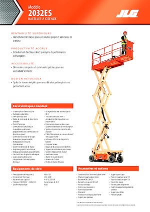 व्हील्ड सिज़र लिफ्ट JLG 2032ES
