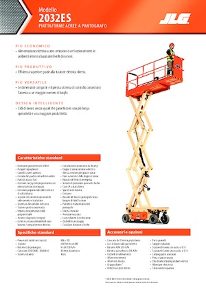 व्हील्ड सिज़र लिफ्ट JLG 2032ES
