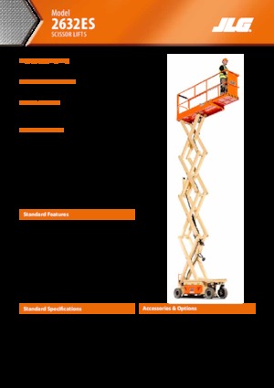 व्हील्ड सिज़र लिफ्ट JLG 2632ES