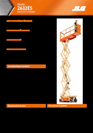 व्हील्ड सिज़र लिफ्ट JLG 2632ES
