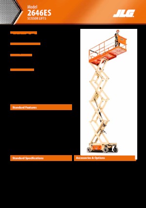 व्हील्ड सिज़र लिफ्ट JLG 2646ES