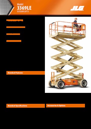 व्हील्ड सिज़र लिफ्ट JLG 3369LE