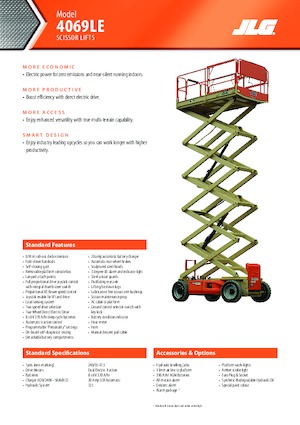 व्हील्ड सिज़र लिफ्ट JLG 4069LE