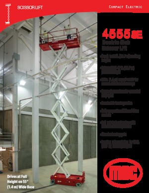 व्हील्ड सिज़र लिफ्ट MEC 4555SE