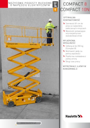 व्हील्ड सिज़र लिफ्ट Haulotte Compact 8N
