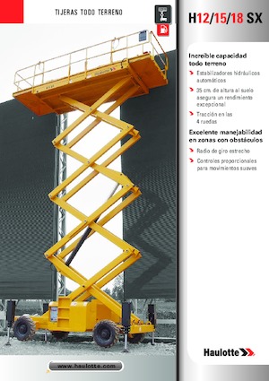 व्हील्ड सिज़र लिफ्ट Haulotte H15 SX