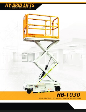 व्हील्ड सिज़र लिफ्ट Custom Equipment HB-1030