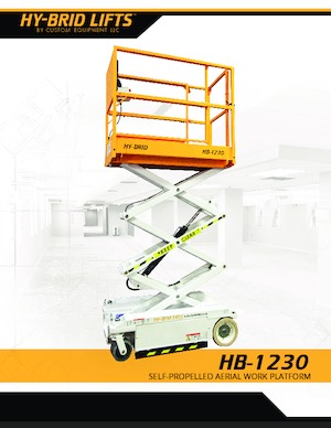 व्हील्ड सिज़र लिफ्ट Custom Equipment HB-1230
