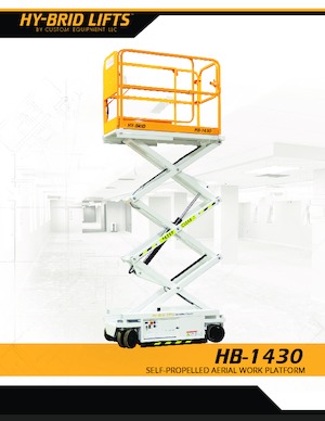 व्हील्ड सिज़र लिफ्ट Custom Equipment HB-1430