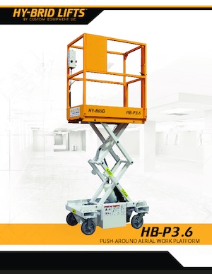 व्हील्ड सिज़र लिफ्ट Custom Equipment HB-P3.6