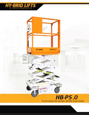व्हील्ड सिज़र लिफ्ट Custom Equipment HB-P5.0