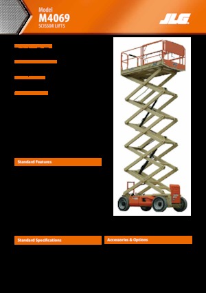 व्हील्ड सिज़र लिफ्ट JLG M4069LE