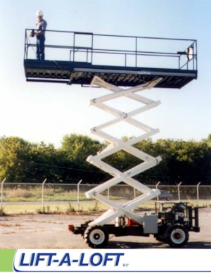 व्हील्ड सिज़र लिफ्ट Lift-A-Loft MSP25
