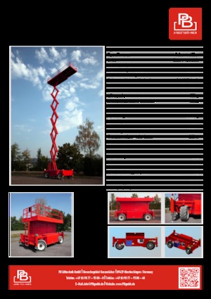 व्हील्ड सिज़र लिफ्ट PB PB S225-24ES 4x4