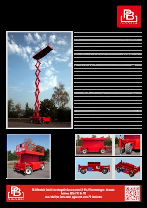 व्हील्ड सिज़र लिफ्ट PB PB S225-24ES 4x4